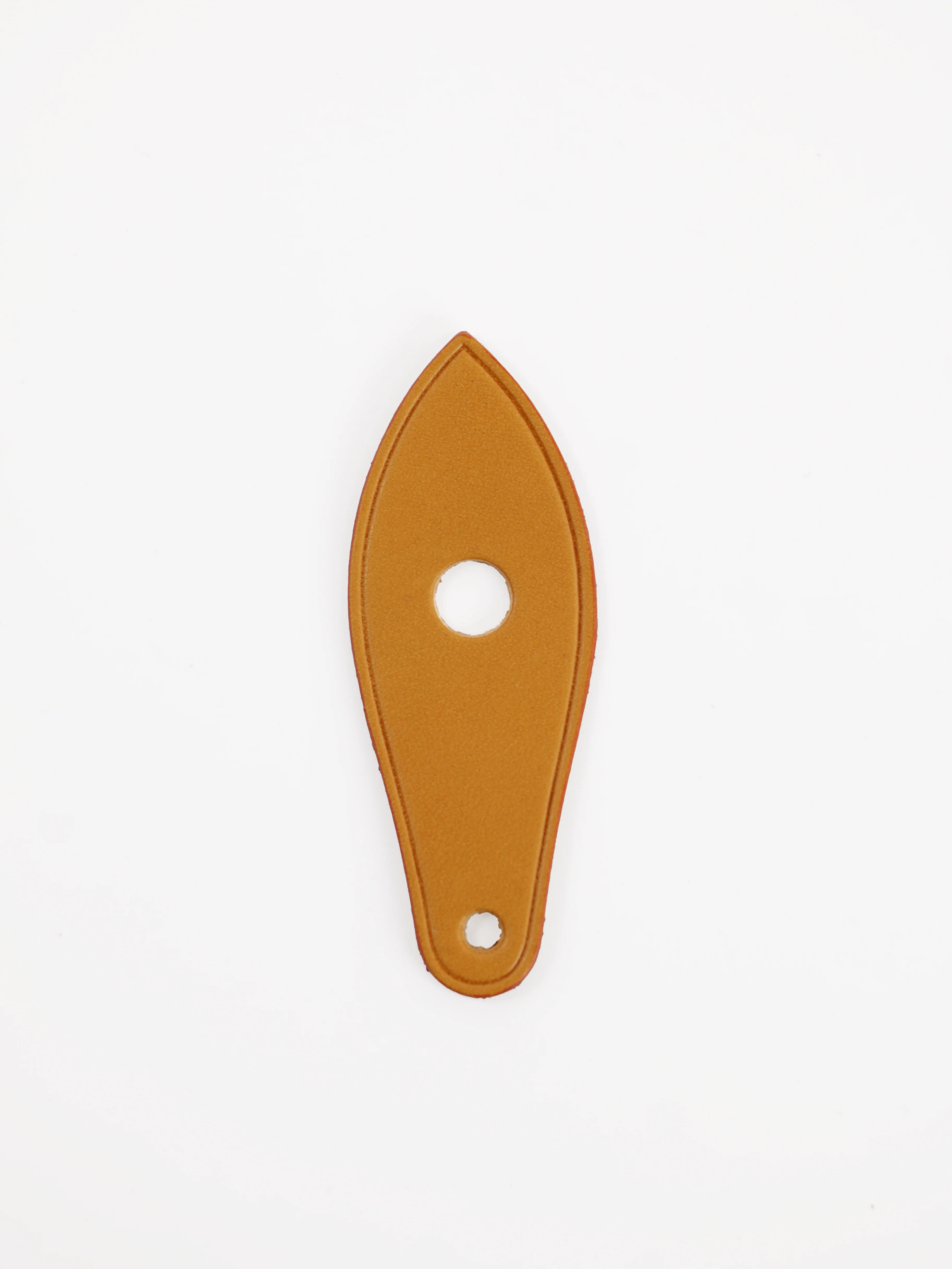 Zipper pull leather